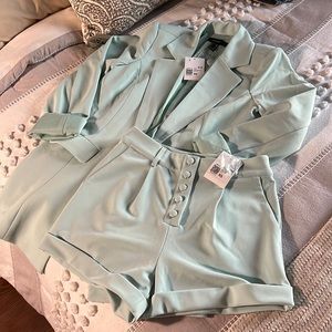 Forever 21 new with tags short and blazer set!